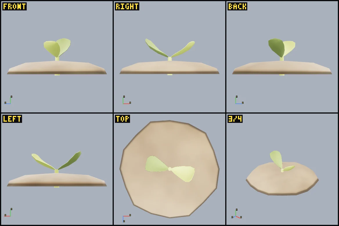 Six rendered review views of cabbage-stage-1.