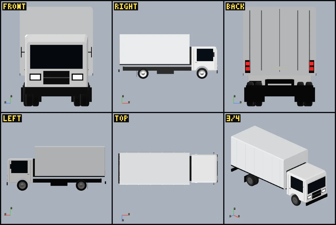 Saved review views of Generic box truck.
