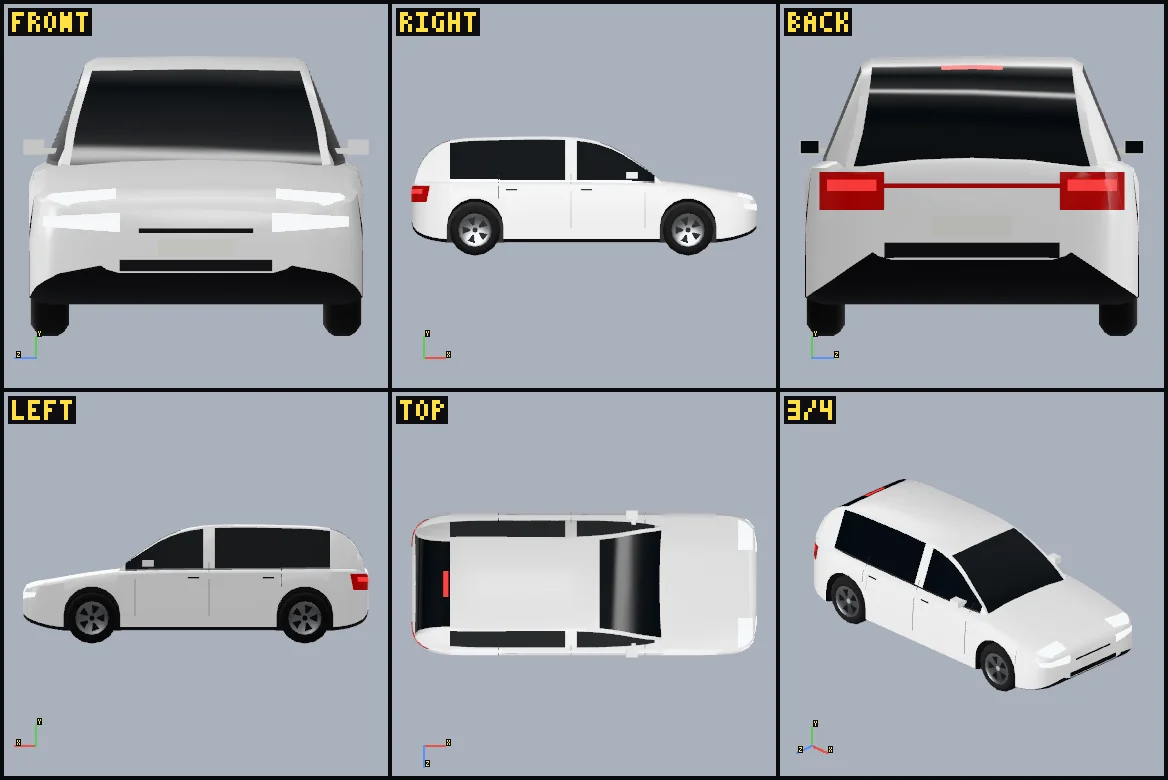 Saved review views of Generic hatchback.