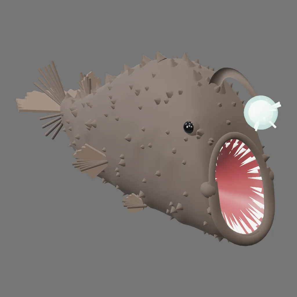 Historical gallery render of Anglerfish; see the poster provenance below.