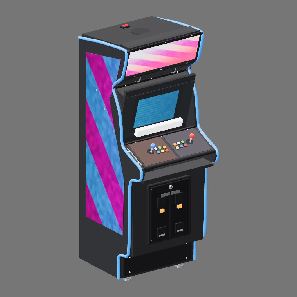 Historical gallery render of Arcade cabinet; see the poster provenance below.