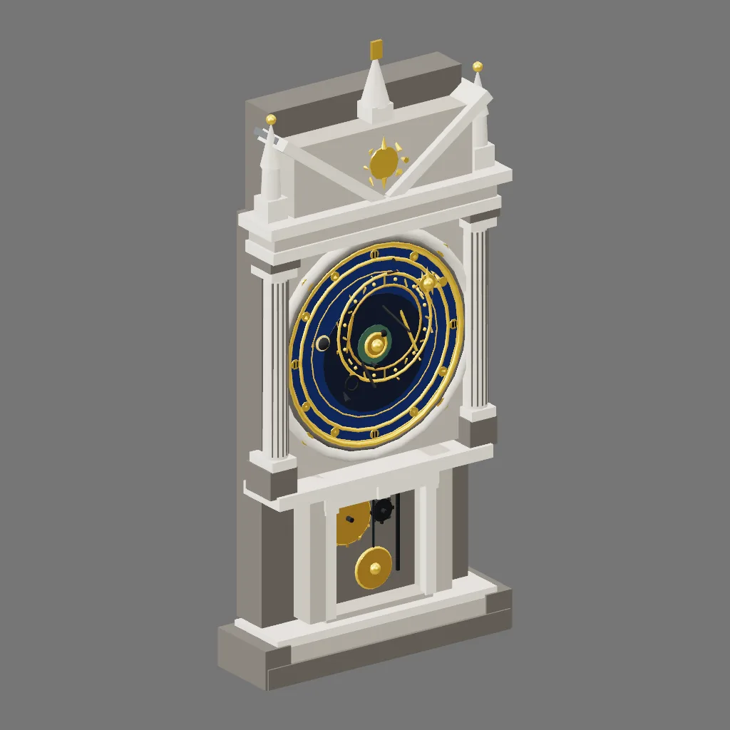Historical gallery render of Astronomical clock; see the poster provenance below.