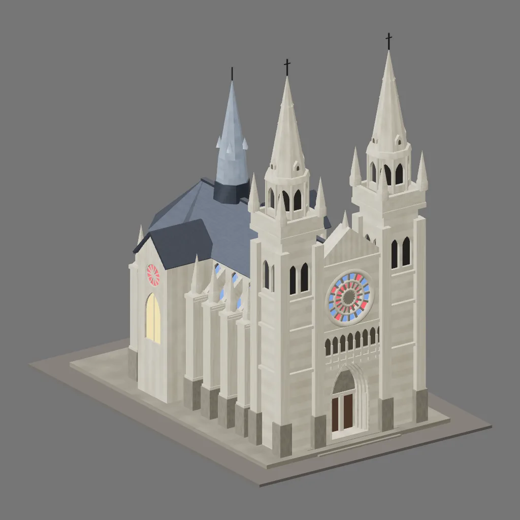Historical gallery render of Cathedral; see the poster provenance below.