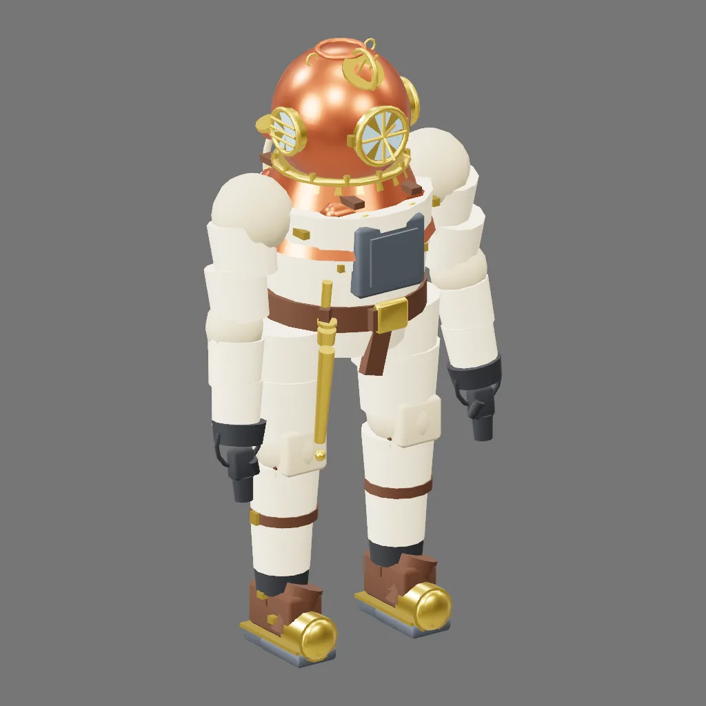 Historical gallery render of Deep-sea diver; see the poster provenance below.