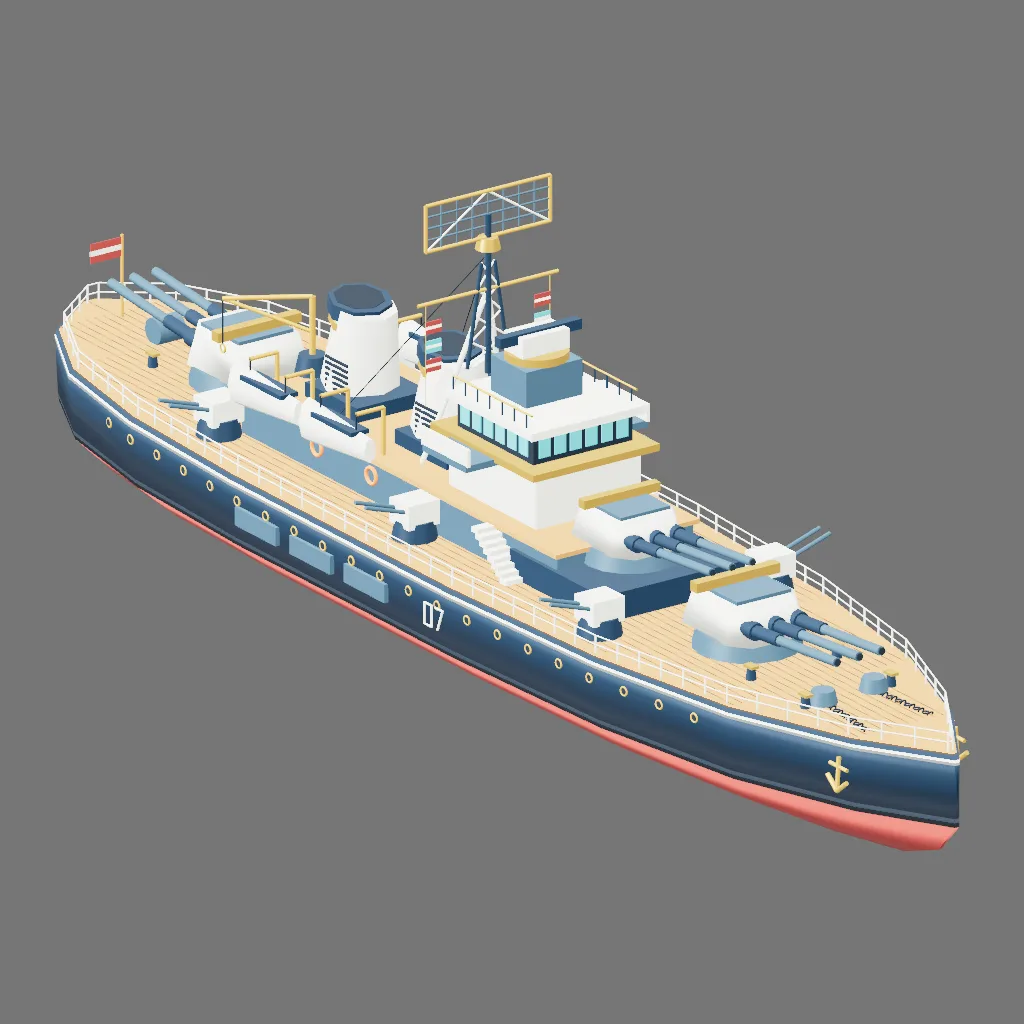 Historical gallery render of Resolute polar fleet flagship; see the poster provenance below.
