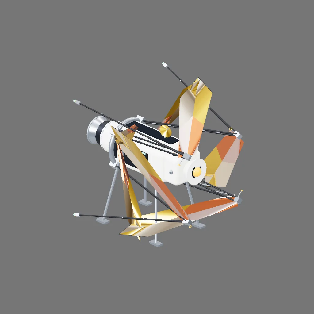 Historical gallery render of Solar sail courier; see the poster provenance below.