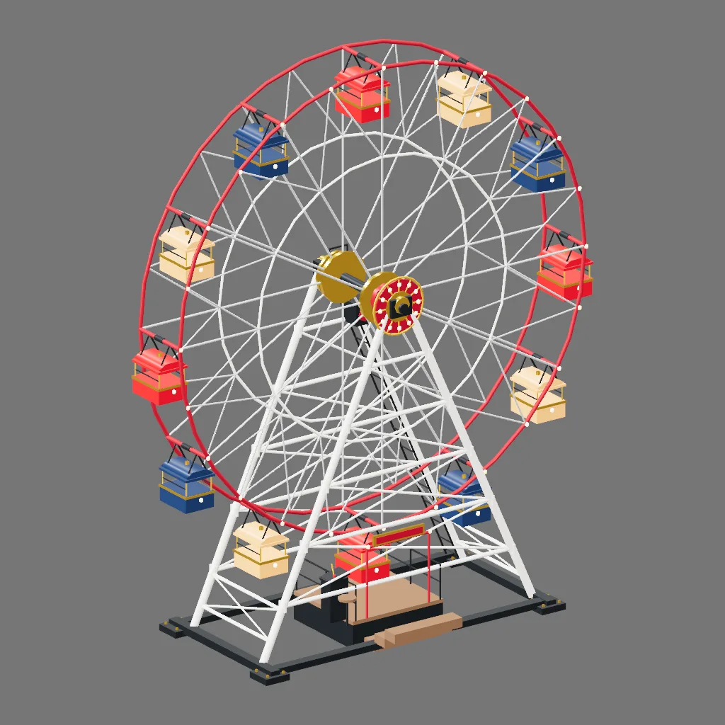 Historical gallery render of Ferris wheel; see the poster provenance below.