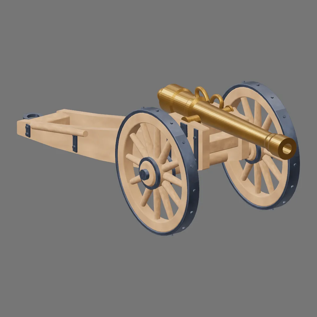 Historical gallery render of Field gun; see the poster provenance below.
