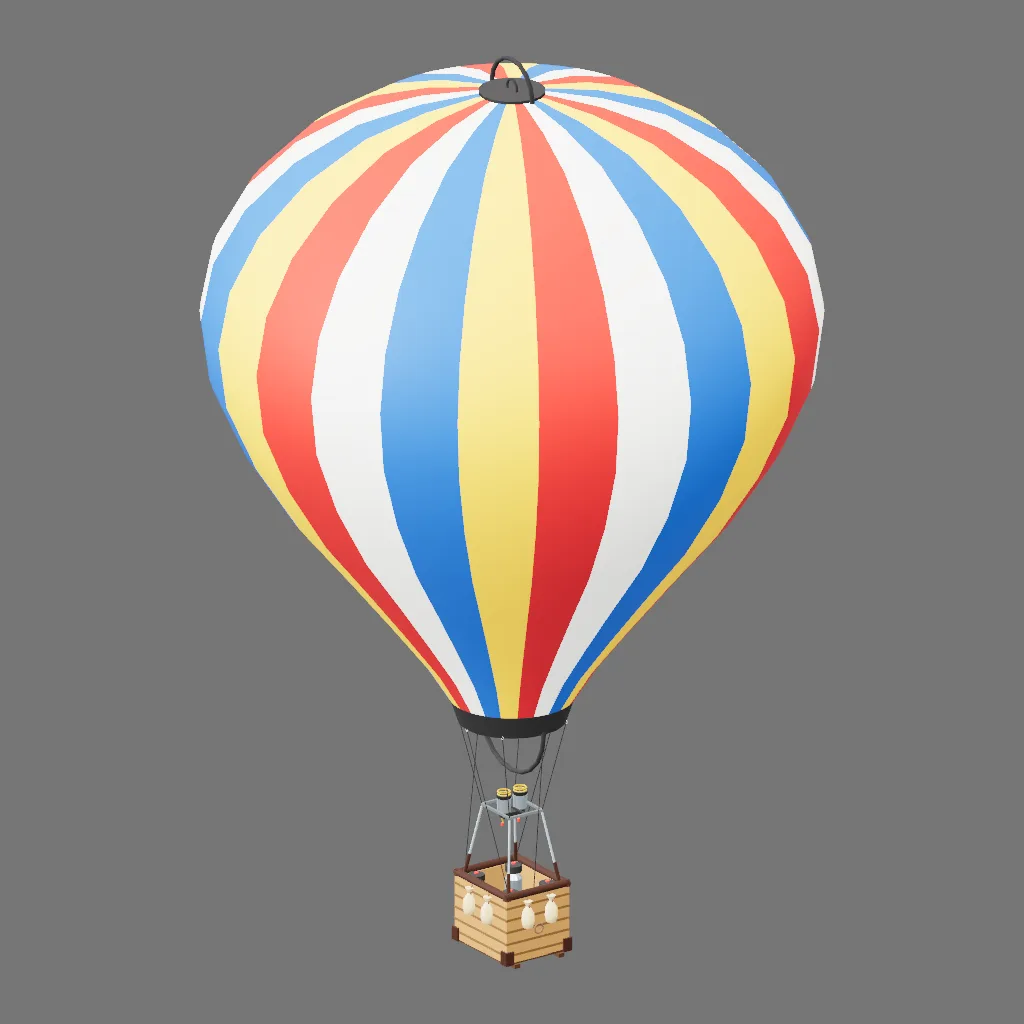 Historical gallery render of Hot-air balloon; see the poster provenance below.