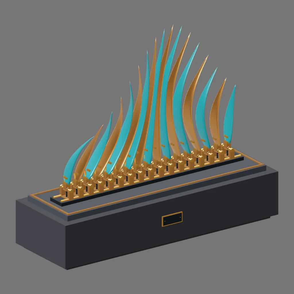 Historical gallery render of Kinetic wave; see the poster provenance below.