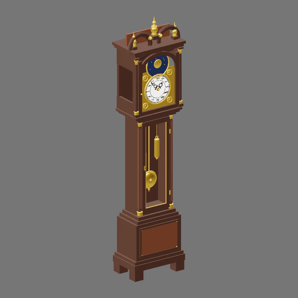 Historical gallery render of Longcase clock; see the poster provenance below.