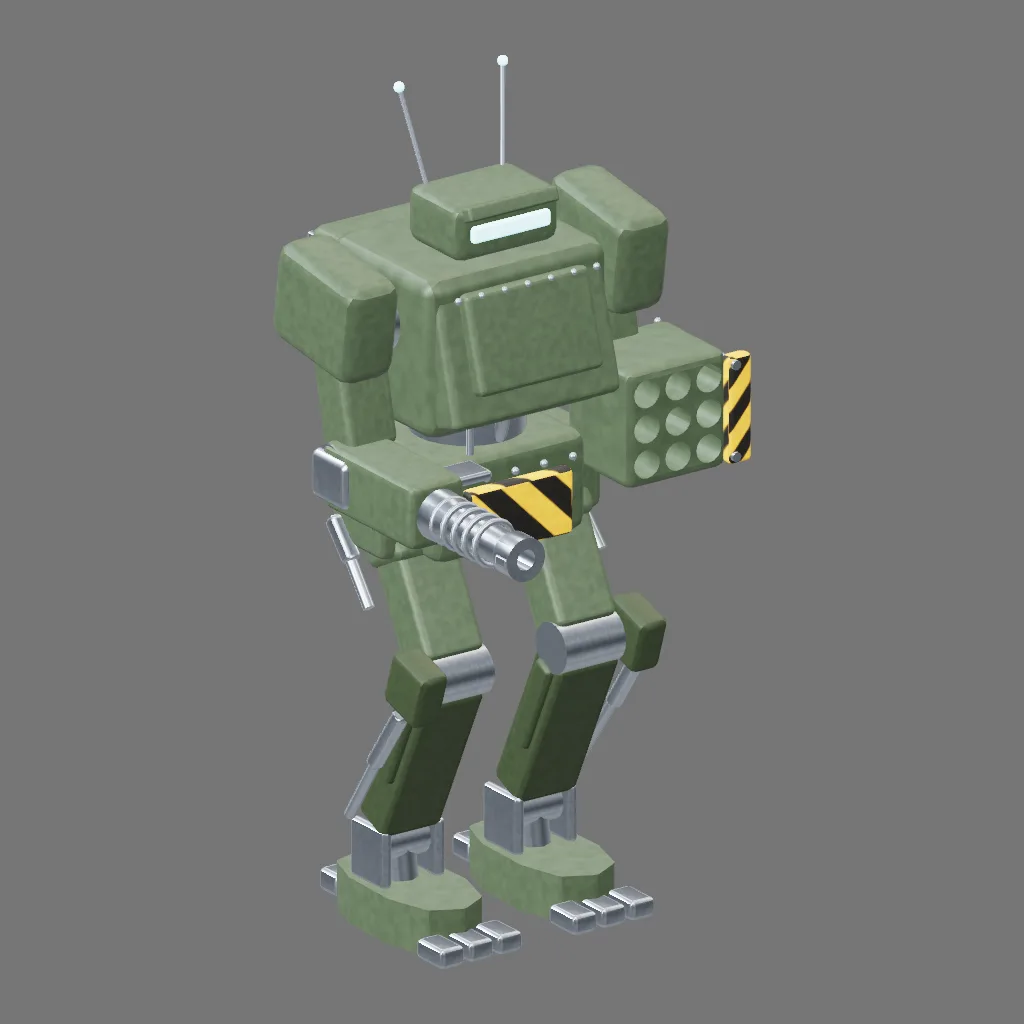 Historical gallery render of Mech; see the poster provenance below.