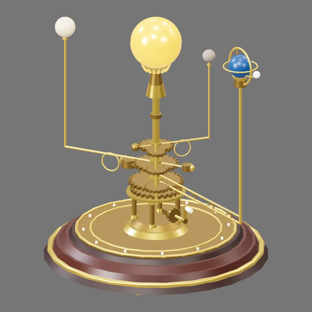 Historical gallery render of Orrery; see the poster provenance below.