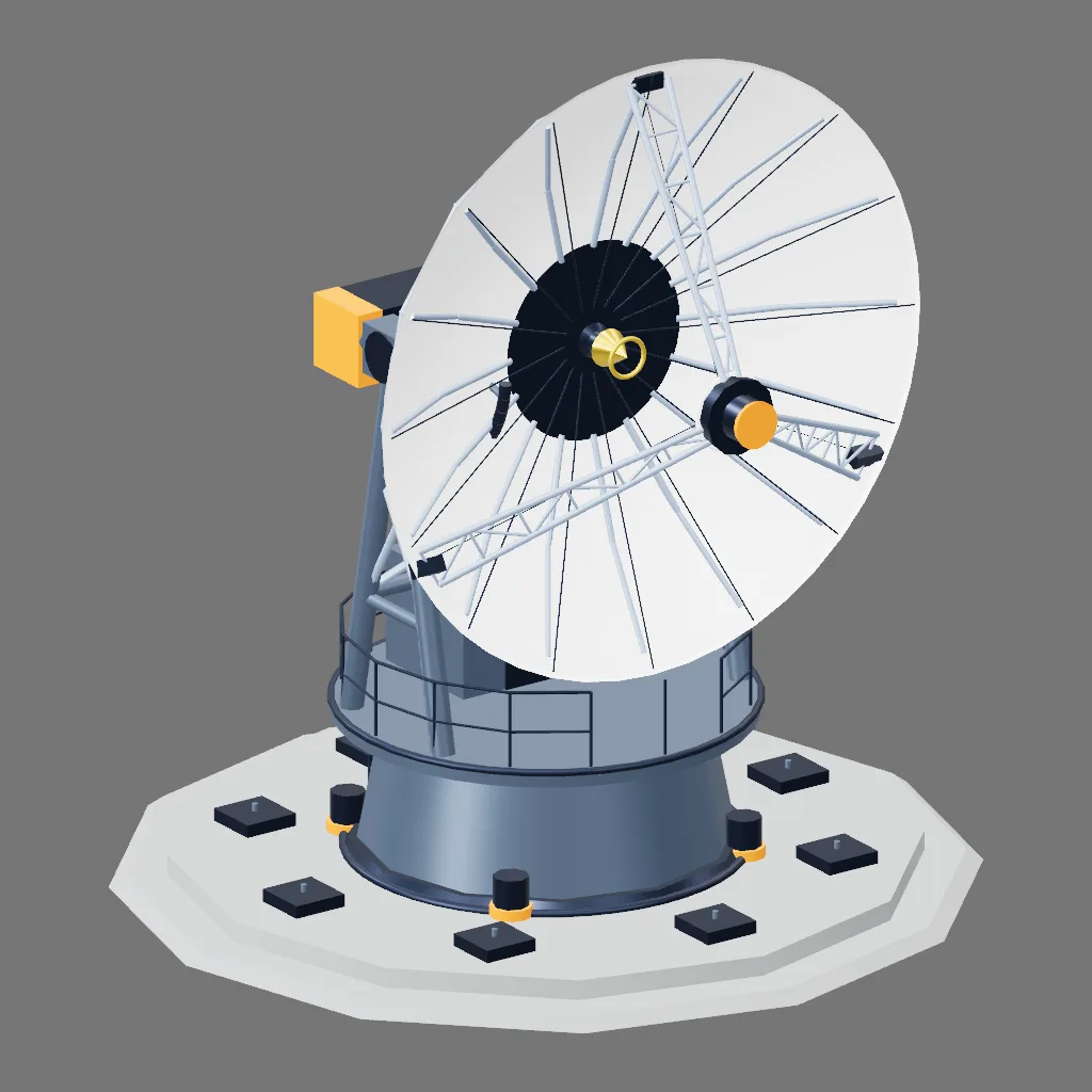 Historical gallery render of Radio telescope; see the poster provenance below.