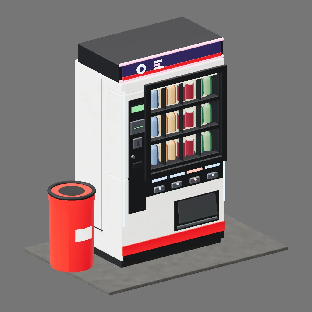 Historical gallery render of Vending machine; see the poster provenance below.